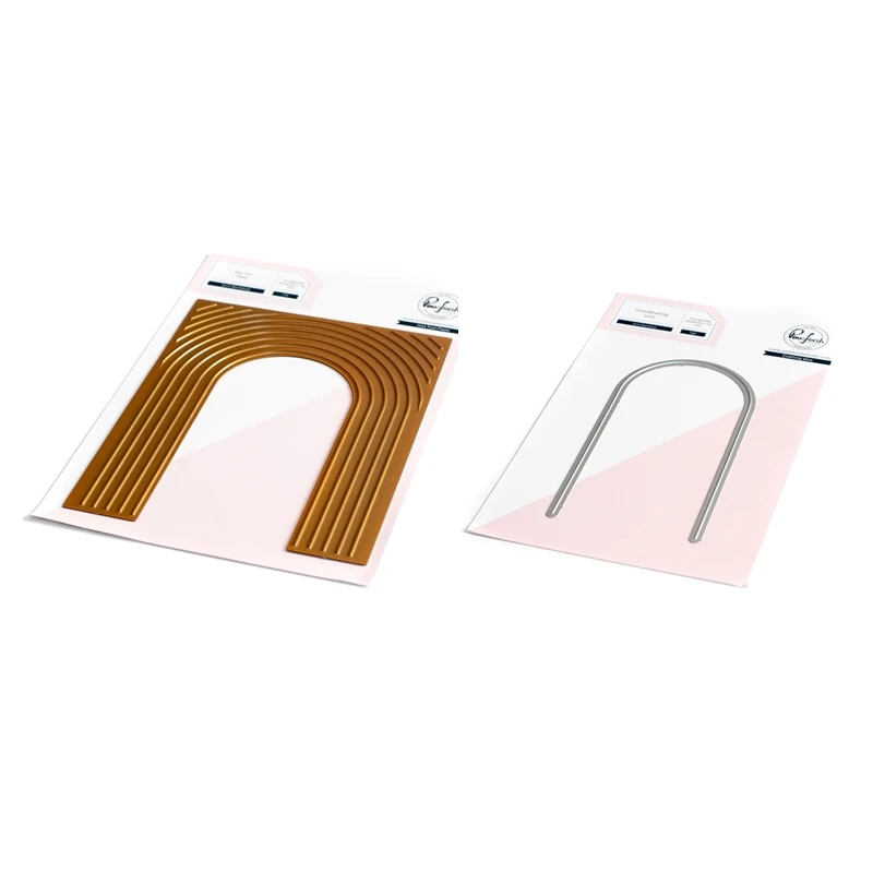 New Hot Foil Arch Backdrop for Scrapbooking Background Cutting Dies Paper Making Embossing Frames Card