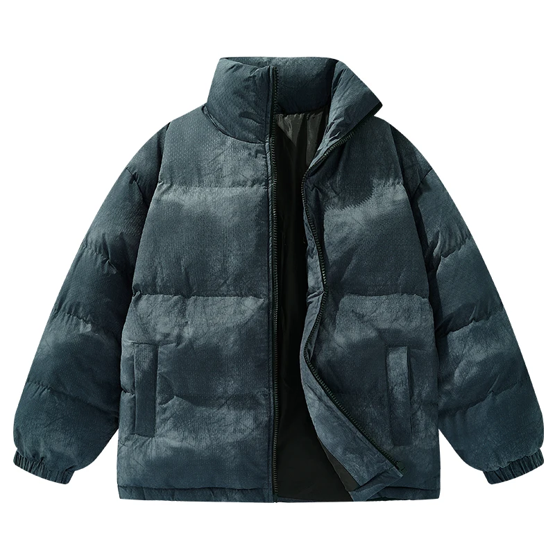 Chaqueta de algodón acolchada para hombre, chaquetas gruesas y cálidas de invierno, Parka para hombre, prendas de vestir informales a la moda, abrigos Stand Colar, Top grueso para hombre