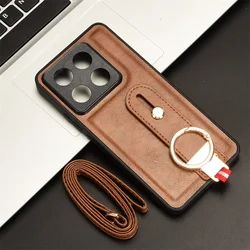 For Xiaomi 14T Pro Wristband Ring Case TPU Back Cover Dust Box Suitable for Xiaomi 14T Pro Phone Case