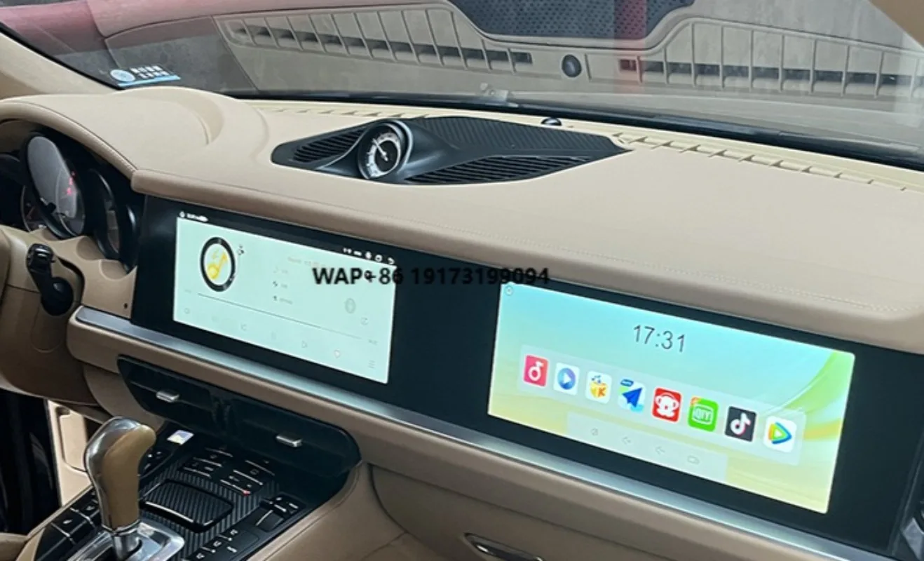 Apto para Modelos 10-17 Modificado 2024 Nuevo Sistema de Navegación de Pantalla Dual de Control Central Máquina Todo en Uno de 12.3 Pulgadas