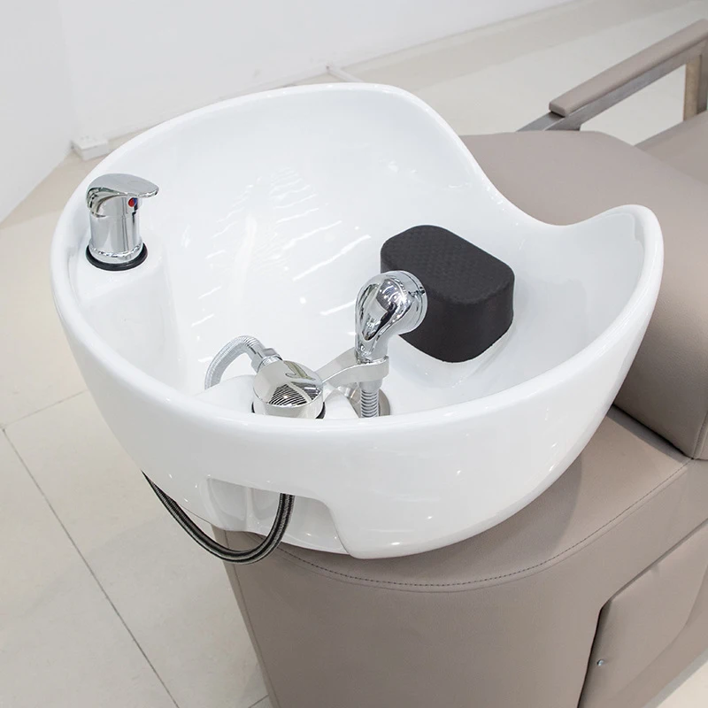 Bojue Salon Shampoo , Semi-Reclining Wash Bed , Popular In Online Hair Salons, With Ceramic Deep Basin