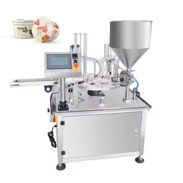 Multi-Functional Juice Square Yogurt Water Rotary Cup Sealing and Filling Machine
