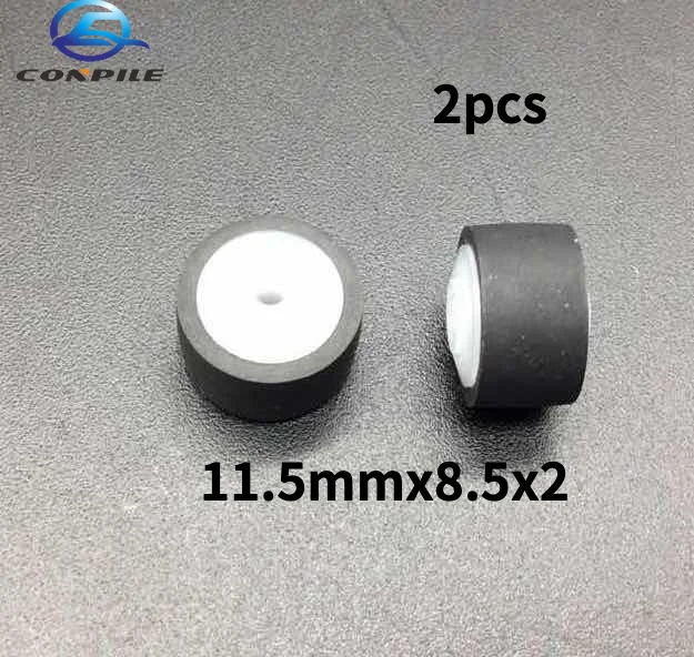 

2pcs 11.5mmx8.5x2 pinch roller for cassette deck tape recorder player