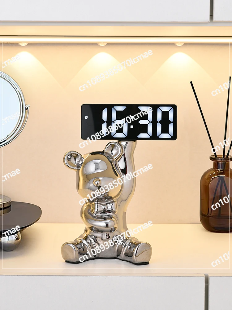 Digital Smart Desktop Clock Display, Electronic Ornament, Home, Living Room, Bedroom