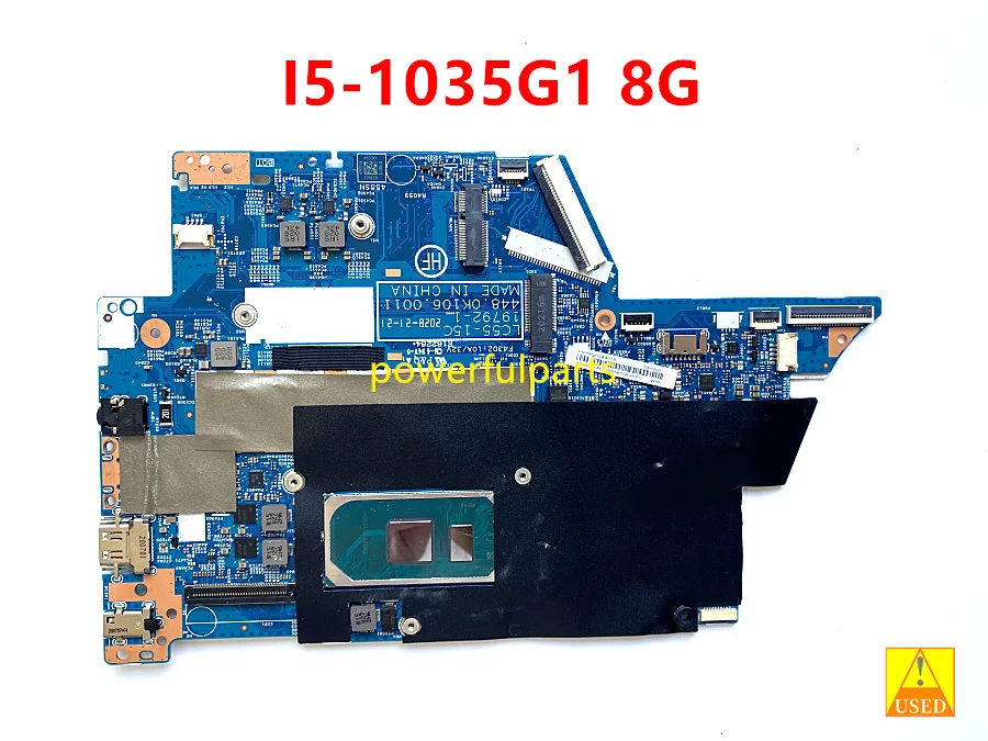 

used working good for lenovo Flex 5-14IIL05 motherboard with I5-1035G1 CPU +8G RAM 5B20S44318 LC55-15C 19792-1 448.0K106.0011