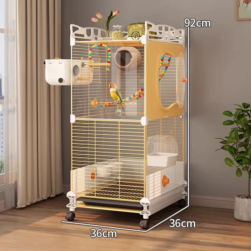 

Luxury Iron Bird Cages Flight Stainless Goldfinch Large Supplies Bird Cages Pedestal Glass Things Bird Supplies