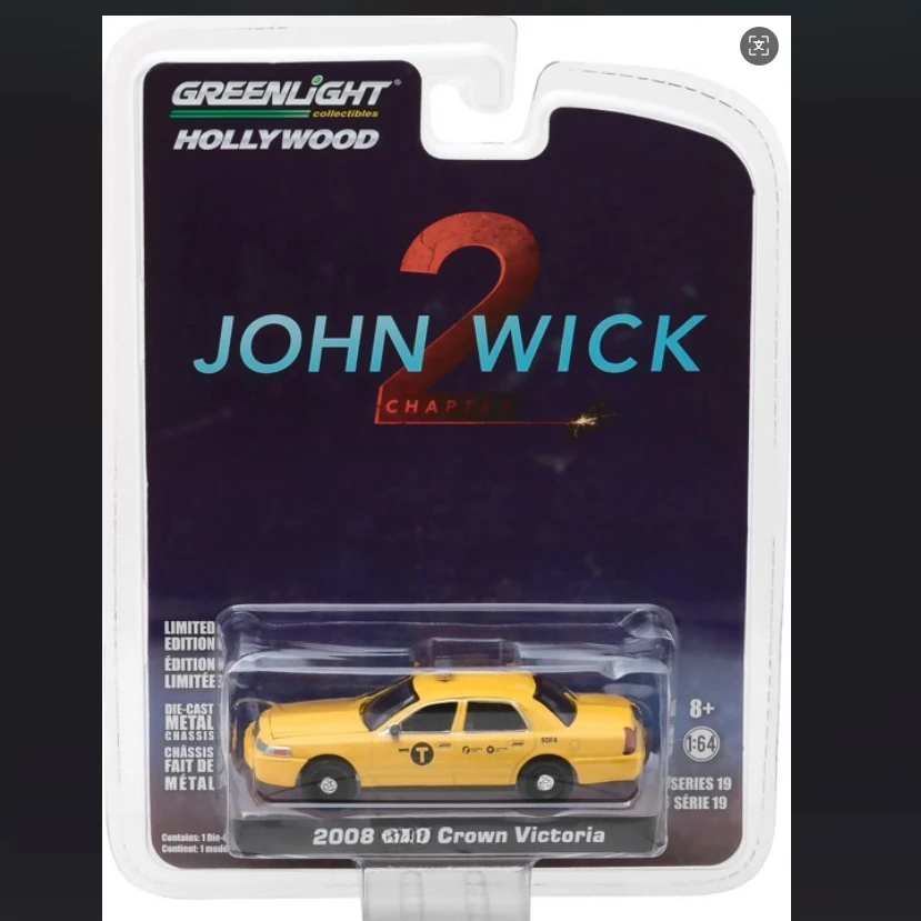 

1:64 2008 Crown Victoria Taxi High Simulation Diecast Car Metal Alloy Model Car decoration display collection gifts