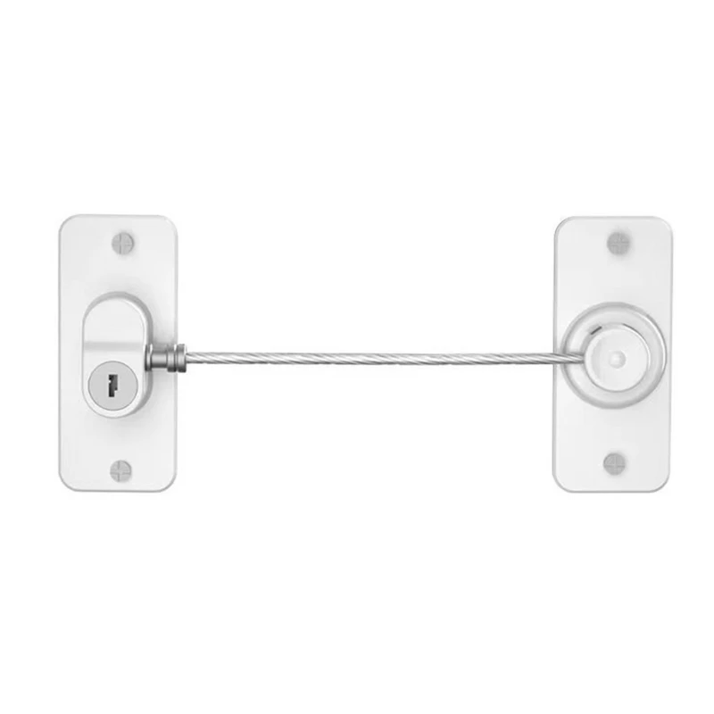 Fridge Lock with Buttons Child Safety Lock 360 Degree for Windows Cabinets Doors