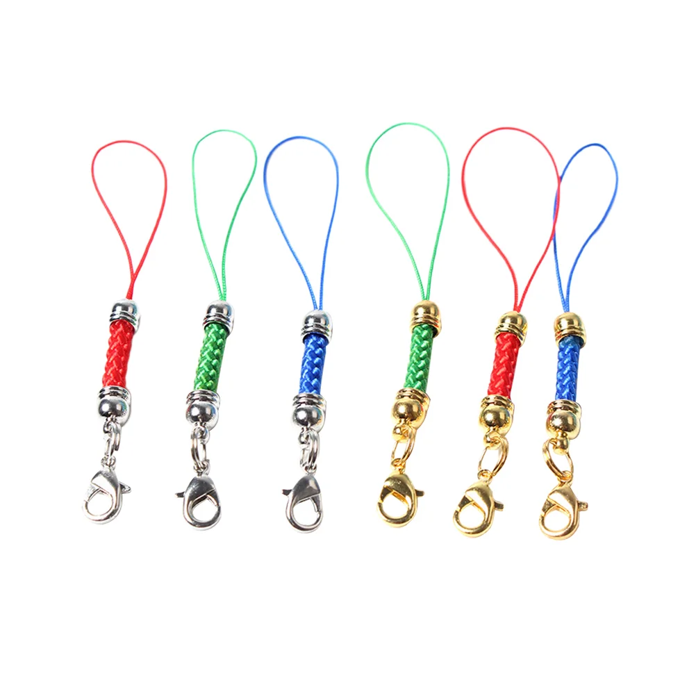 

50 Pcs Mobile Phone Lobster Buckle Cell Lariat Charm Straps Pendant with Clasp Hook