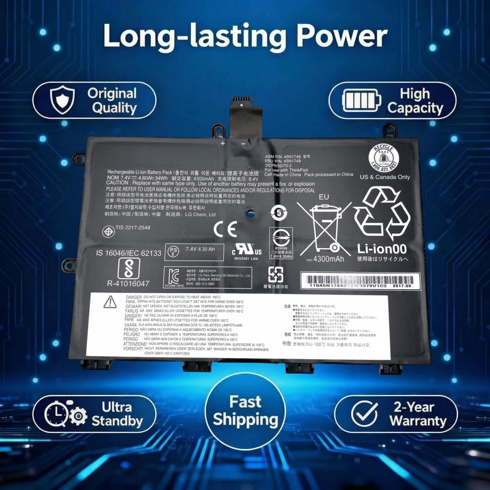 New Original 45N1750 45N1749 Laptop Battery For Lenovo 45N1748 ThinkPad Yoga 11E-20D9 20DA 20E7 20D9-90007AU A0007AU SB10J79001