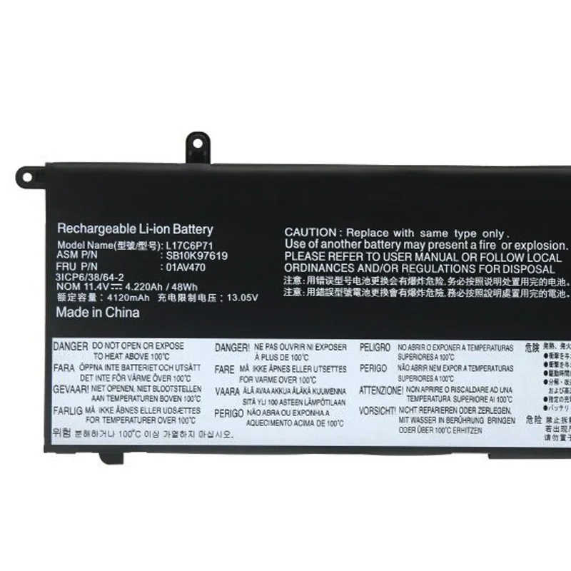 ZEDI New L17L6P71 L17M6P71 L17C6P71 Battery For Lenovo ThinkPad X280 Series 01AV470 01AV471 01AV472 SB10K97617 11.4V 48WH