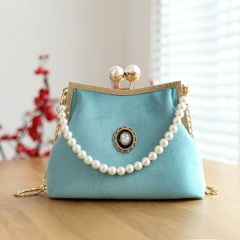 Shell Lock Bags Fashion Beading Bag Women\'s Handbags Purses Chain Women Shoulder Crossbody Bag