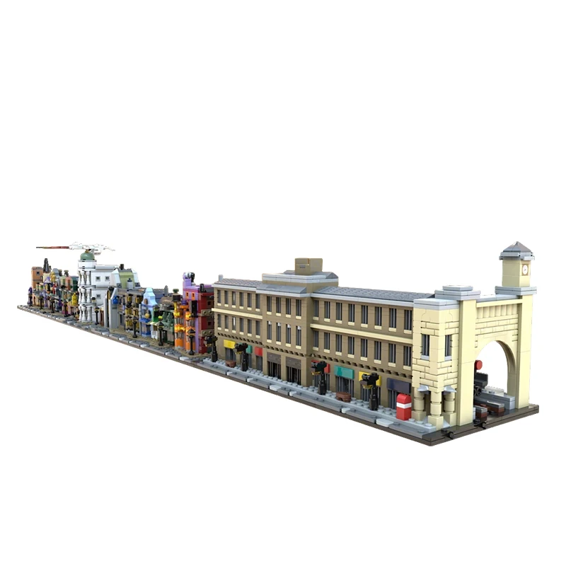 1919-teiliges Konstruktions-Mini-Kreuzstations-MOC-Set, Anpassbare Modulare Bausteine, Kreatives Design für Kinder, Einfaches DIY-Festivalspielzeug-Geschenk