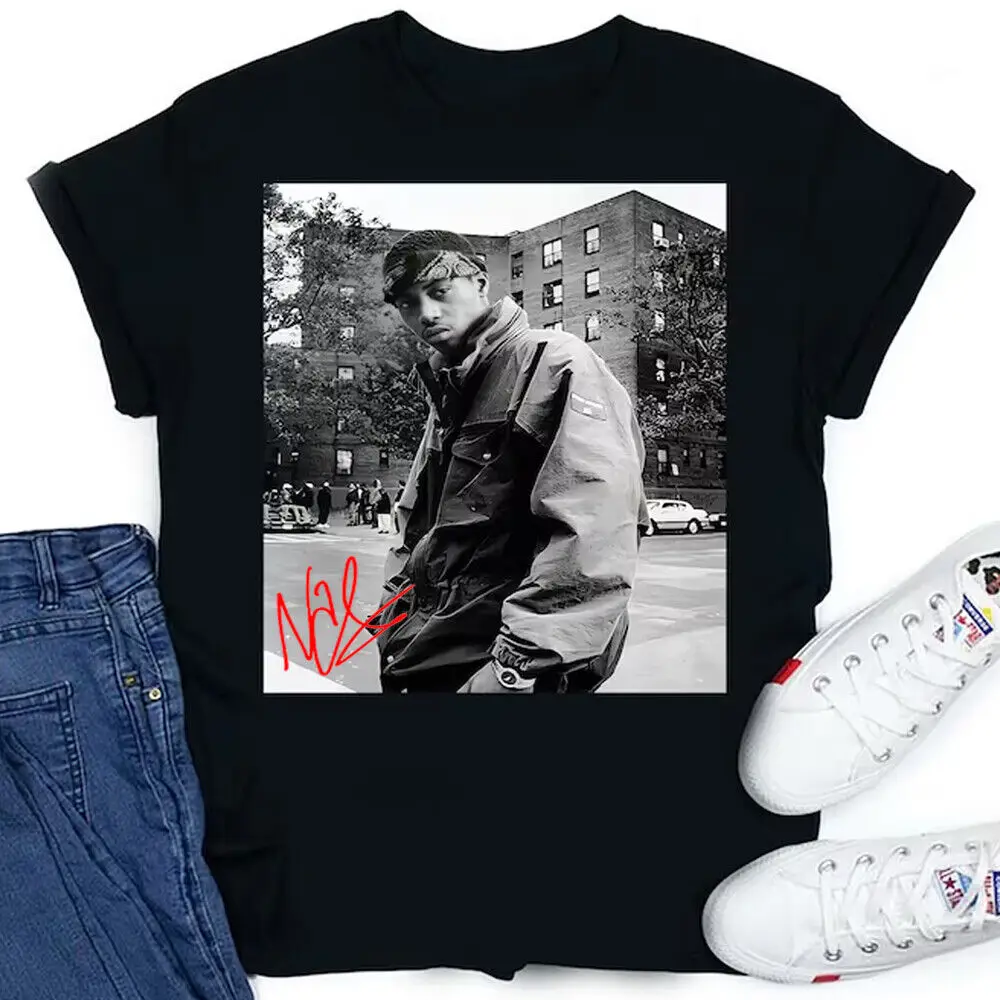 

Hot Nas Illmatic Shirt New Black S-2345XL Tee THAEB01390