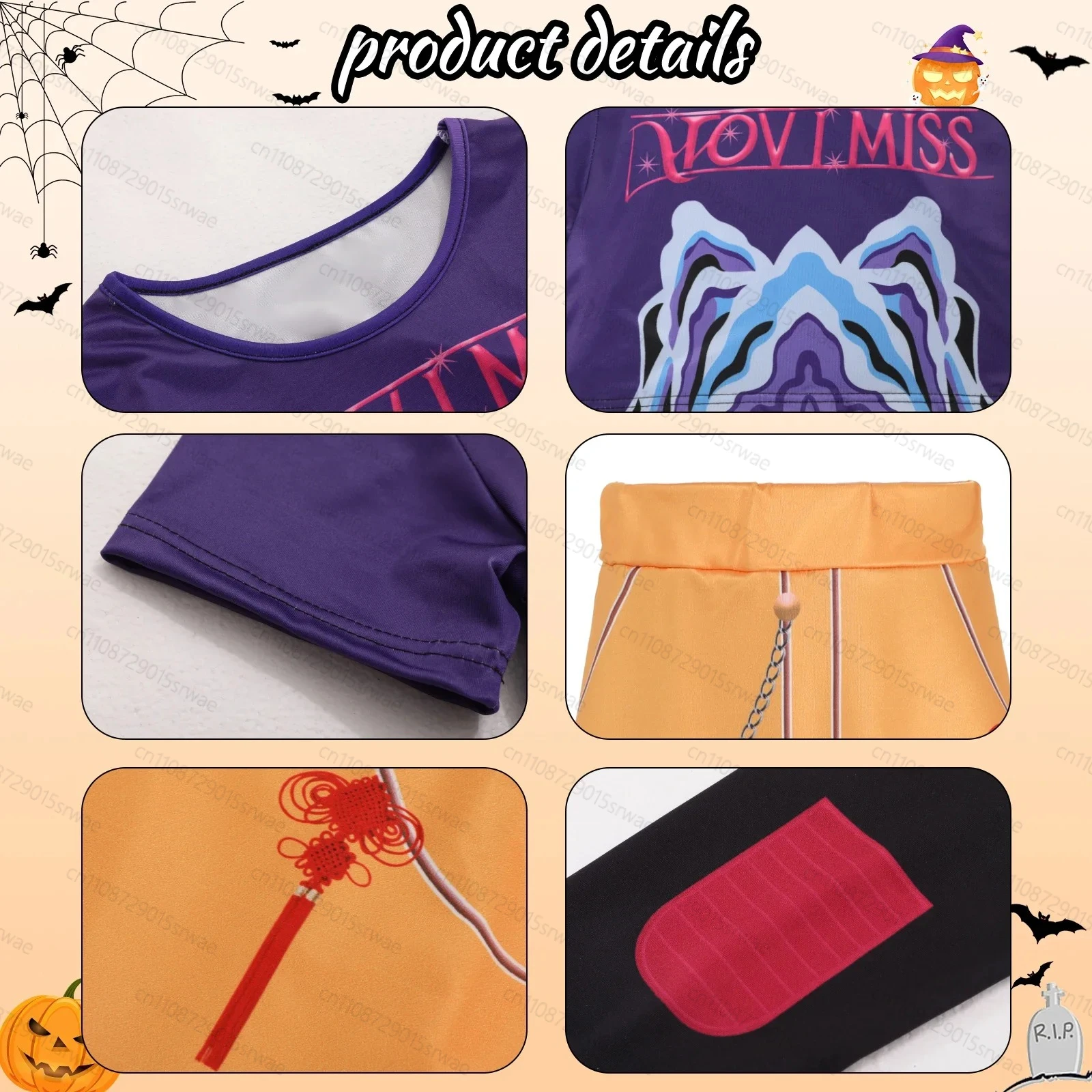 ميرا زوي KPOP شيطان الصيادين الأطفال تأثيري فتاة المعبود مجموعة ازياء حجم المتاحة الكرتون Sle أداء الملابس #6