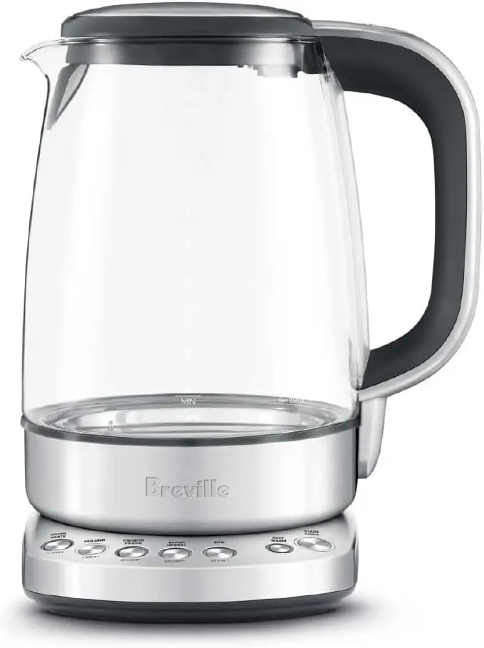 

Stainless Steel Electric Kettle with 5 Temperature Settings, 57 oz Capacity, Cordless Design for Tea and Coffee