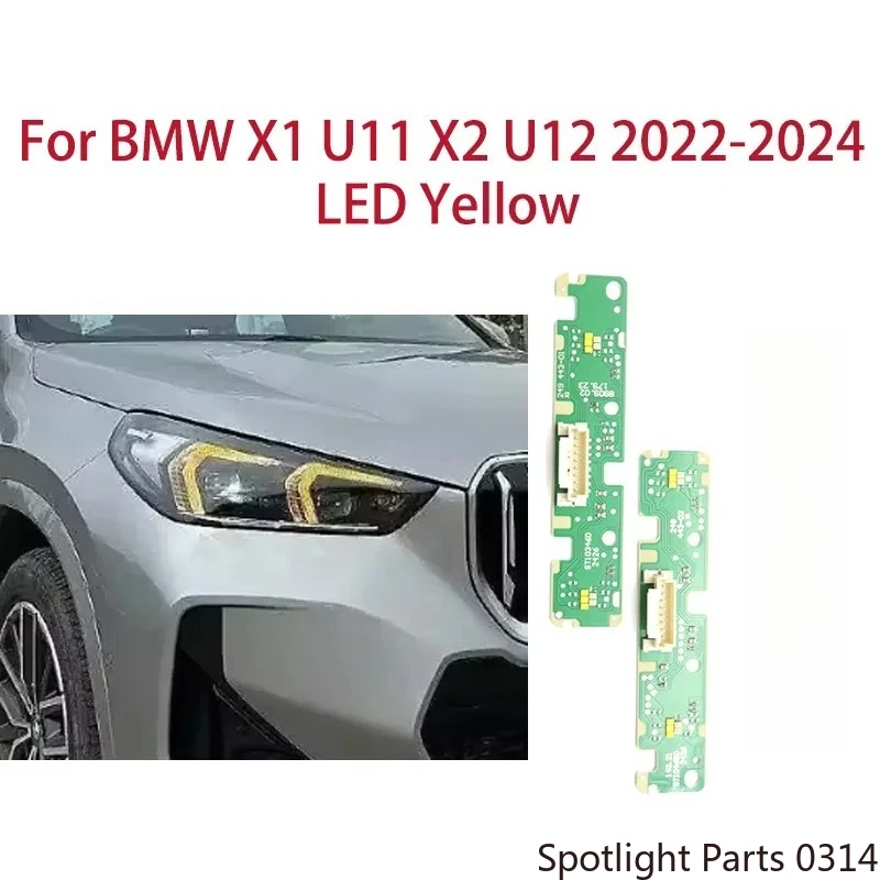 

For BMW X1 U11 X2 U12 2022 2023 2024 LED DRL Car Headlights Ballast Chip Angel Eyes Daytime Running Light Car Accessories