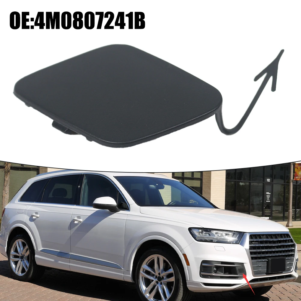 

8*6*2CM For For Q7 2016-2019 Front Bumper Tow Hook Eye Cover Cap OEM 4M0807241B ABS Accesorios Para Auto Practical And Reliable