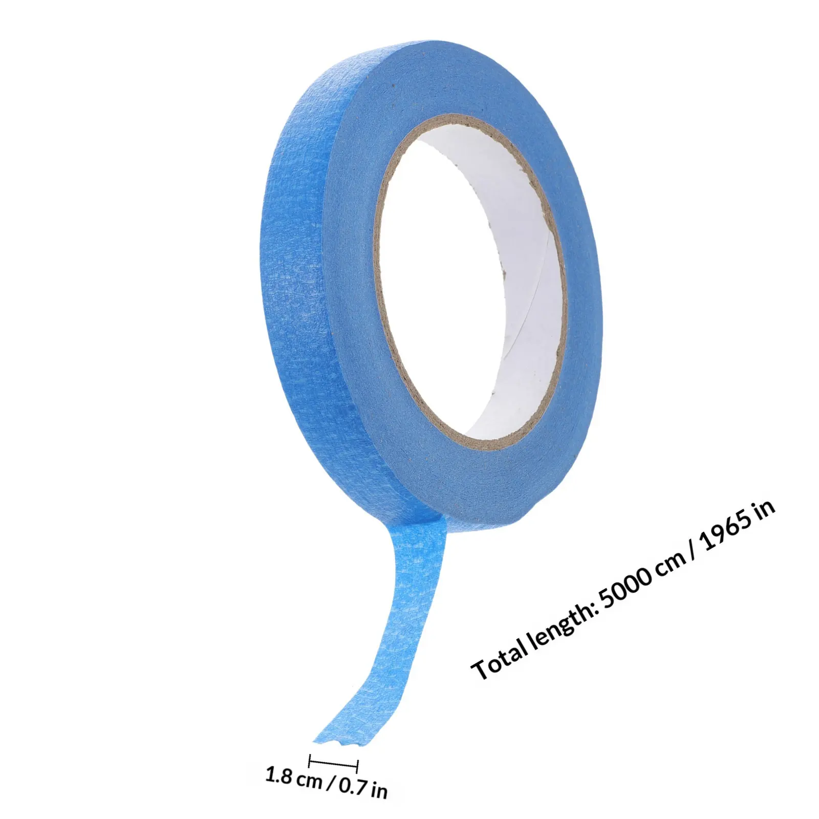 3 Rolls Blue Art Tape Masking Paper Tape for DIY Crafts Painting Projects Indoor Walls Classroom Home Use Repositionable Sticky