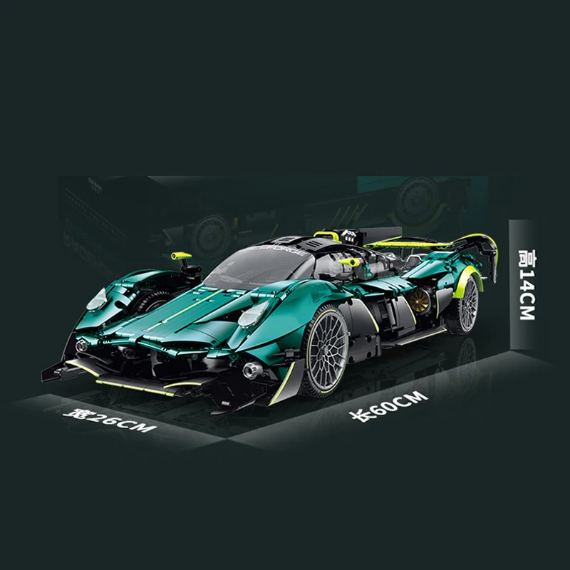 EM ESTOQUE MOC Carro Esportivo de Controle Remoto 1:8 Valkyrie Blocos de Montar Brinquedos para Meninos Conjunto de Presente de Natal