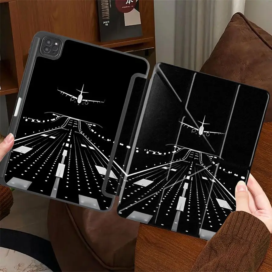 Cool Plane Design Tablet Case For iPad Pro 2025 Air 4 5 M3 M2 M4 11inch Mini 6 7 Pro 11th 10th 9th 8th 7th 12.9inch Holder Cover
