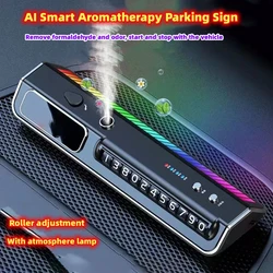 Auto Smart aromaterapia telefono Stop Sign decorazione d'interni Car Start deodorante LED musica atmosfera luce deodorante per auto