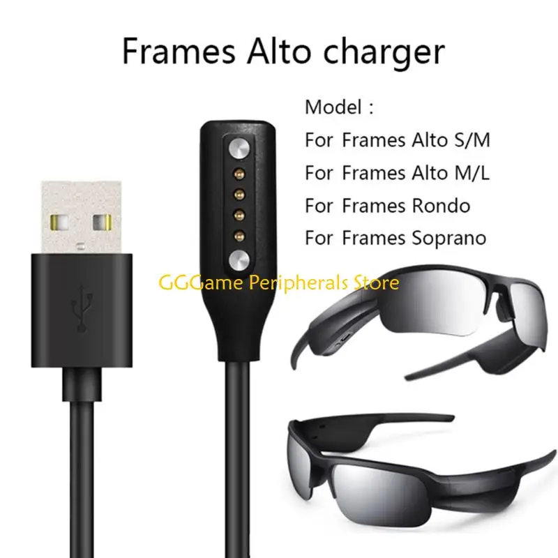 U55B Charging for Smart Glasses Portable Adapter for Smart Glasses Charging Cable for-B-ose Frames Alto S for M L -Ro