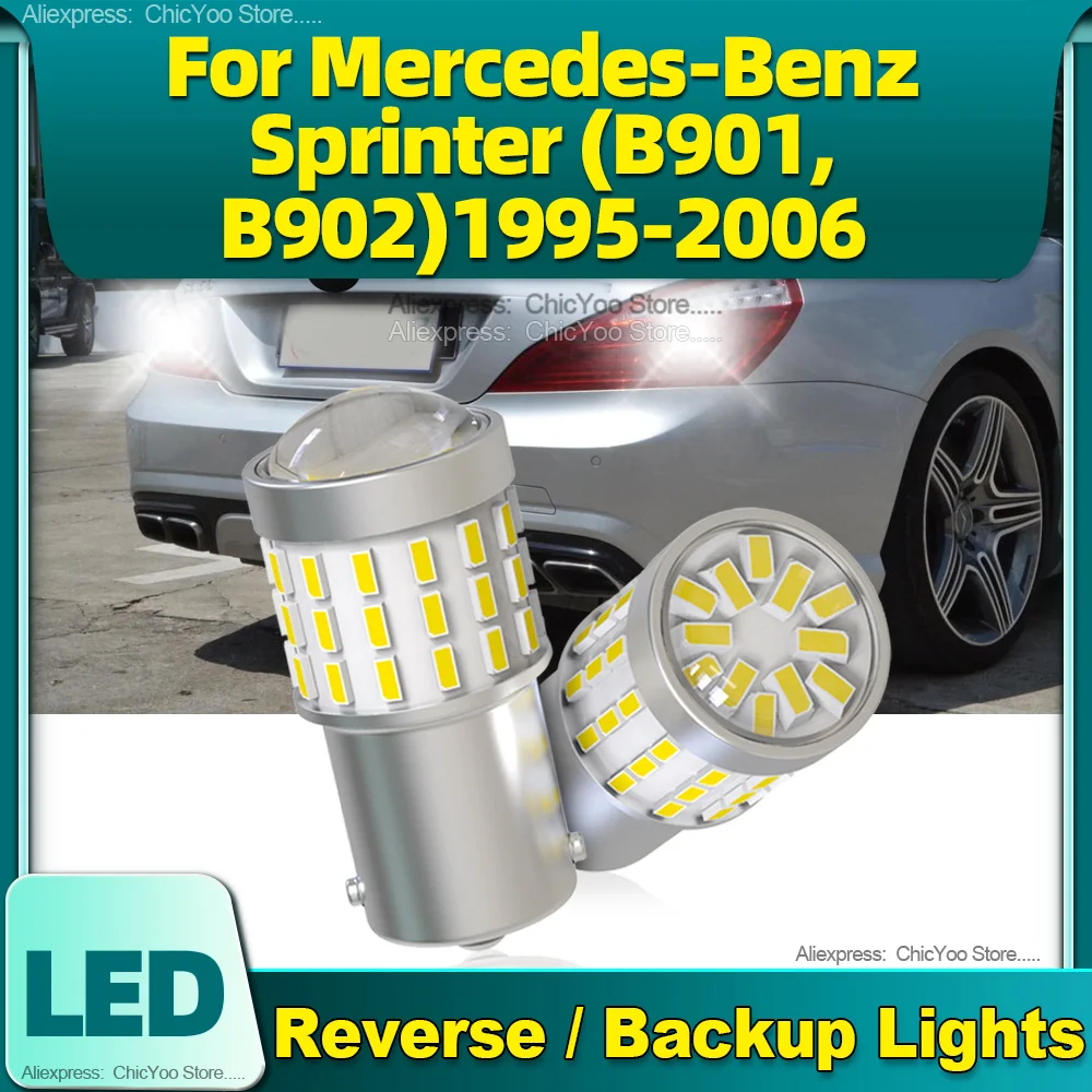 

2Pcs LED Car Lamps 3014SMD 1156 P21W BA15S Reverse Light For Mercedes-Benz Sprinter (B901,B902) 1995 1996 1997 1998 1999 20-2006