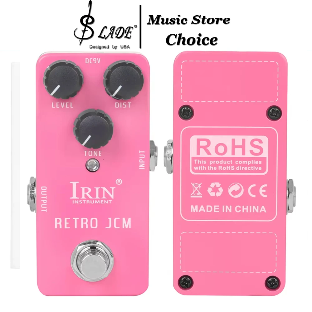 IRIN RS-13 Retro Jcm Guitar Effect Pedal Analog Distortion Effect Classic JCM Tone True Bypass Electric Guitar Accessories