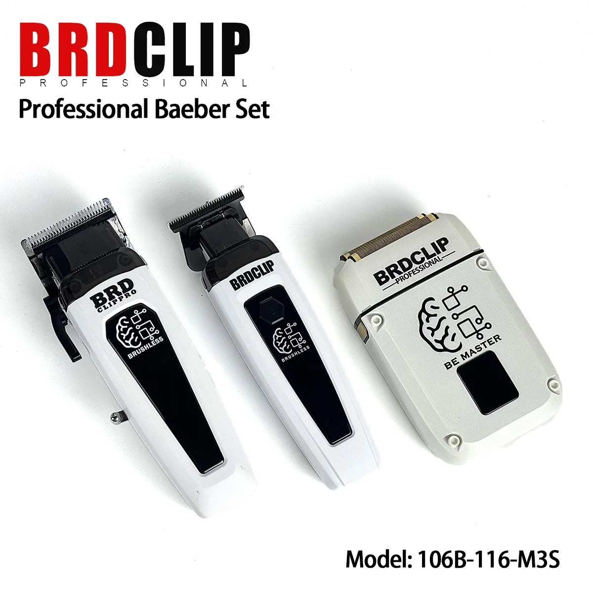 

Brushless Motor Hair Clipper Professional BRDCLIP 106B 116 M3S 7500RPM Hair Trimmer DLC Blade 7500RPM With Base 8200RPM Shaver