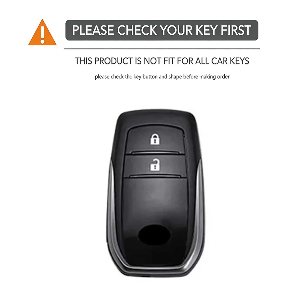 2026 Silicone Auto Remote Car Key Case Cover For Toyota CHR Hilux Fortuner Land Cruiser 200 Camry Corolla Crown RAV4 Highland