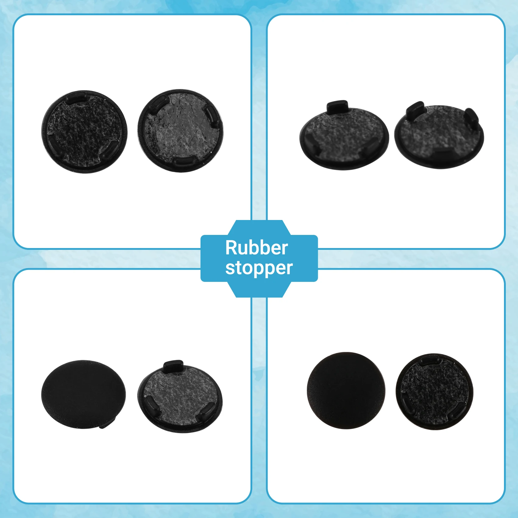A10I Replacement Rubber Feet for Laptop Models 3, 4 - Bottom Case Foot Pad Black