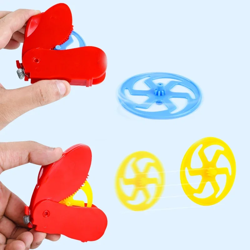 Novelty Funny New Children Catapult Gyro Pocket Gadgets Creative Decompression Finger Toys Two-Player Match Gyro Children Gifts