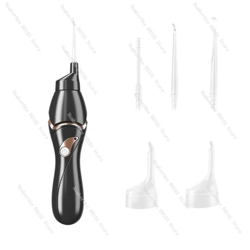 Portable USB Electric Ear Wax Remover Kit with LED Light Adult Kids Ear Cleaner Set Soft Spiral Earpick Safe Visual Cleaning