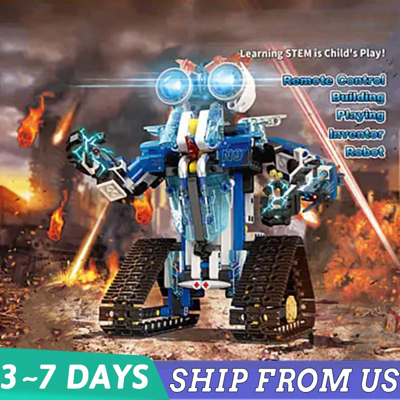 

Гусеничный робот, 472 шт., строительные блоки, сборные игрушки, модель робота, кирпичи, игрушки, украшения для комнаты, Новый год, Рождество, подарки на день рождения