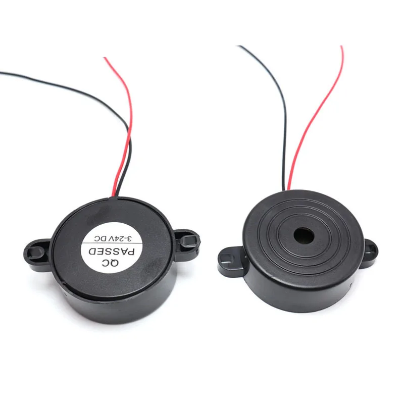 5 قطعة طنان ديسيبل عالي YD4216 نوع كهرضغطية نشط 4216 DC3-24V صوت متقطع 100dB صفارة كهرضغطية مع سلك #4