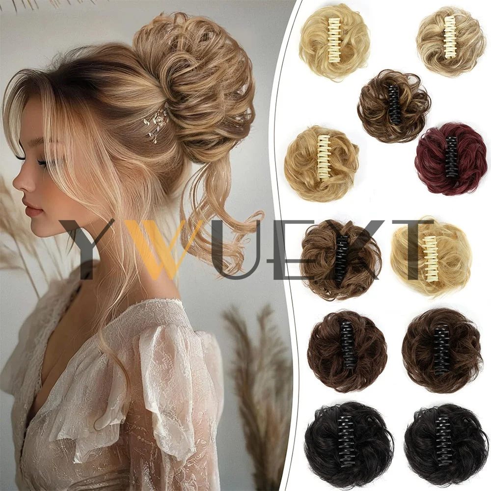 

Заколка-пучок для волос, неструктурированный, кудрявый, с эффектом натуральных волнистых волос, для придания объема, для женщин