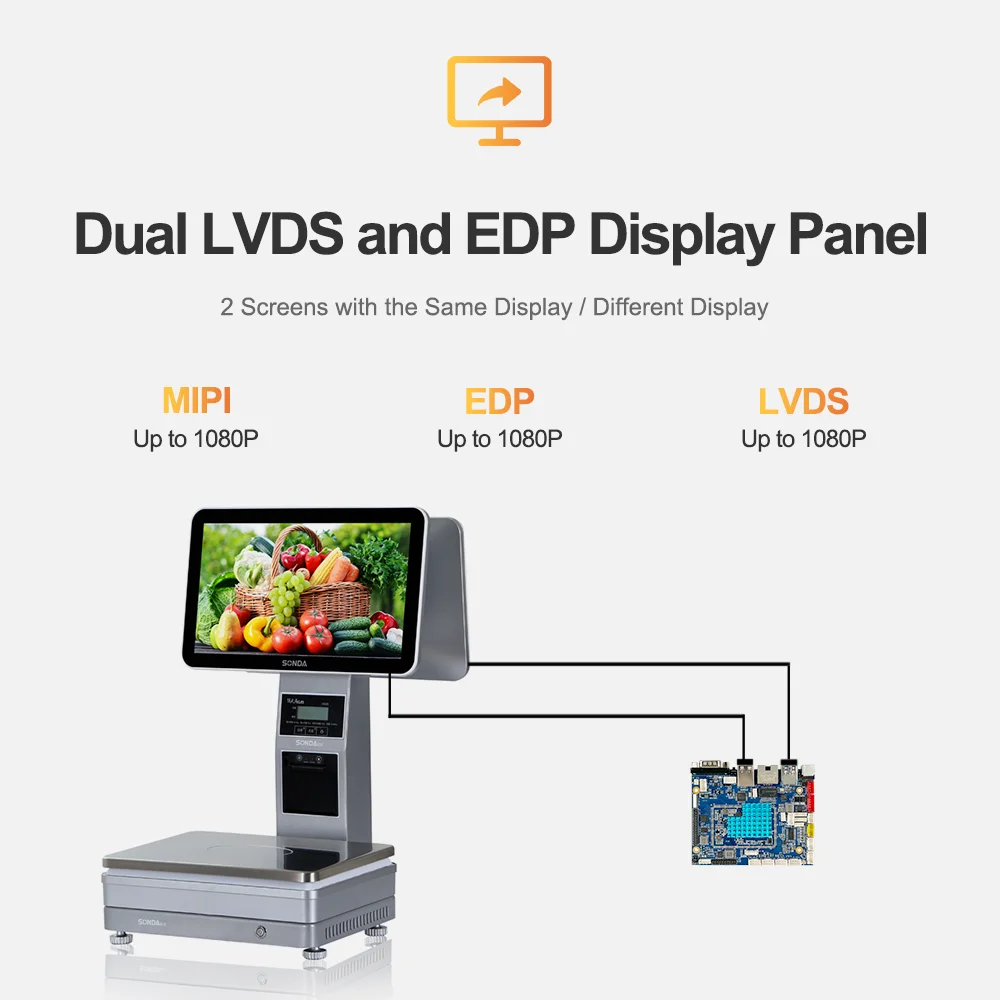 Computador de Placa Única Liontron RK3566 com 8GB de RAM DDR4 AW-Y3566, Desenvolvimento Open-Source em Linux e Android, Compatível com Máquinas de Venda