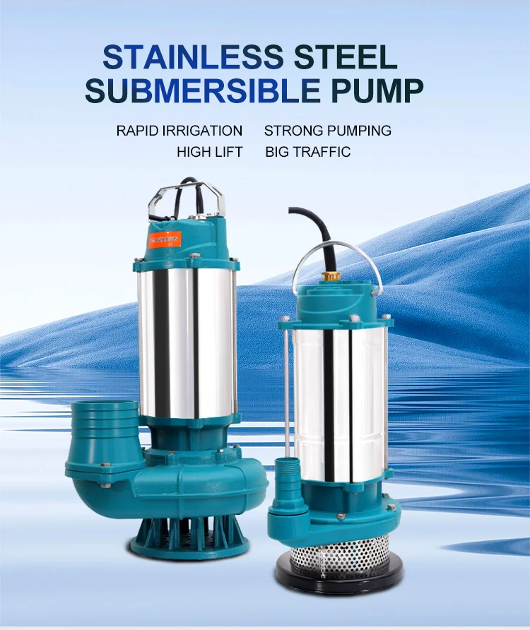 Stainless Steel Submersible Sewage Pump System Submersible Pump 380v Pumps Sewage