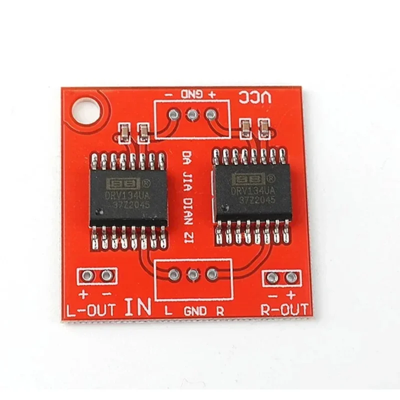 Dual Channel DRV134 Unbalanced To Balance Board Use For Balanced Input Power Amplifier Board NEW