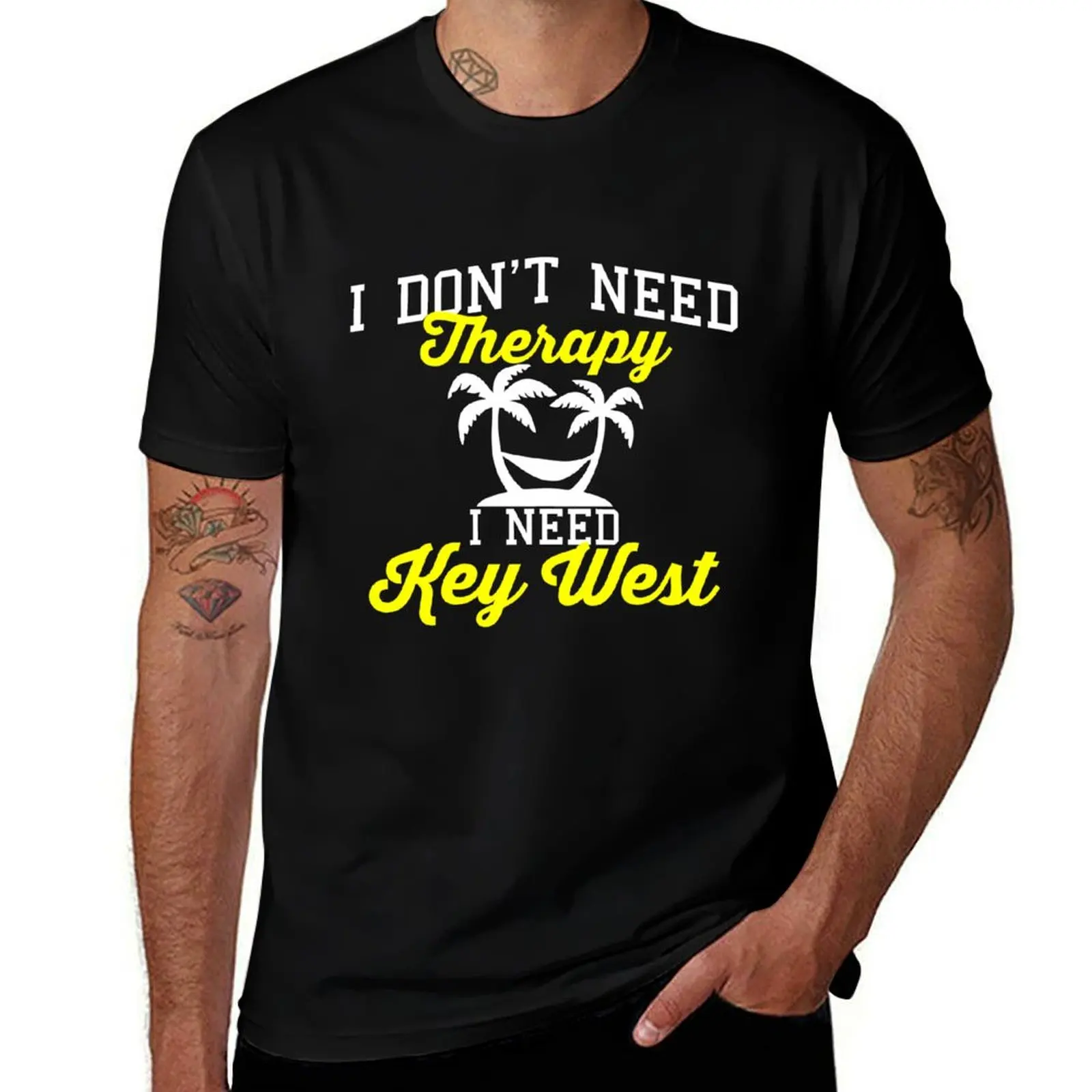 I Don't Need Therapy, I Need Key West! | Funny Key West FL Tee T-Shirt Standard Fit Solid Tee Shirt