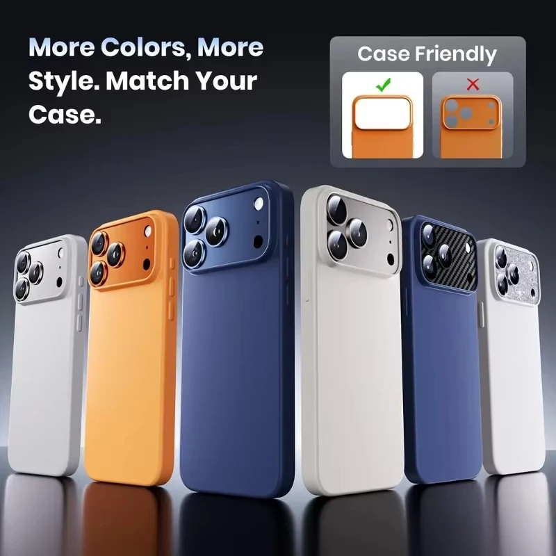 Armor AF AR Full Coverage One-Piece Camera Lens Protector Metal Scratch Proof Easy Install for iPhone 17 Pro Max/Pro view 3