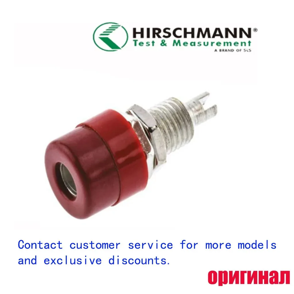 Original Hirschmann 4mm Banana Panel Mount Socket 930176101/100 Black & Red Pair