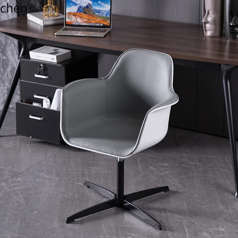 PYH Modern Simple Office Chair Comfortable Meeting Swivel Chair Study Desk Adjustable Seat Simple Design