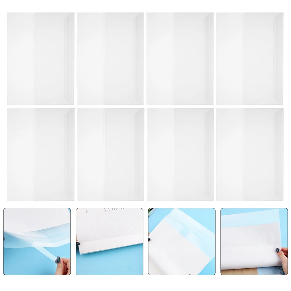 

A4 Book Protection Film Waterproof Plastic Transparent Reusable Magazine Protector For Work Students Textbooks