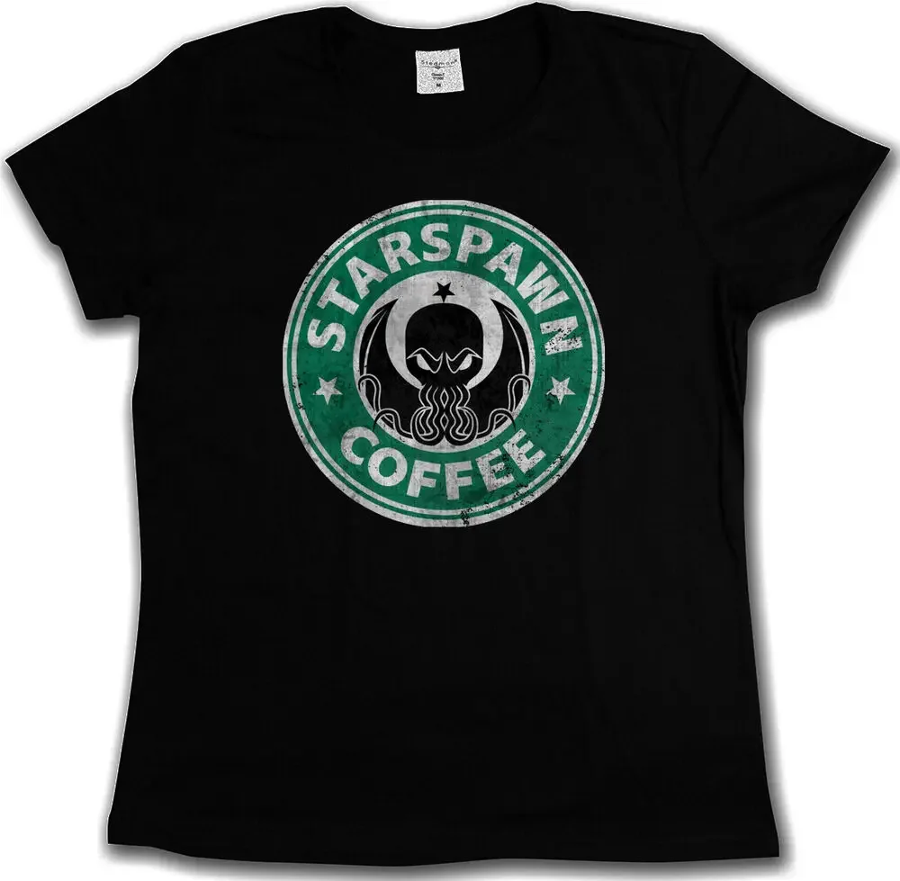 Футболка STARSPAWN с изображением кофе, футболка с изображением Аркхема, ловаккорабля, болотного миктона, Спаун, кулху, футболка унисекс, футболки для мужчин и женщин на лето