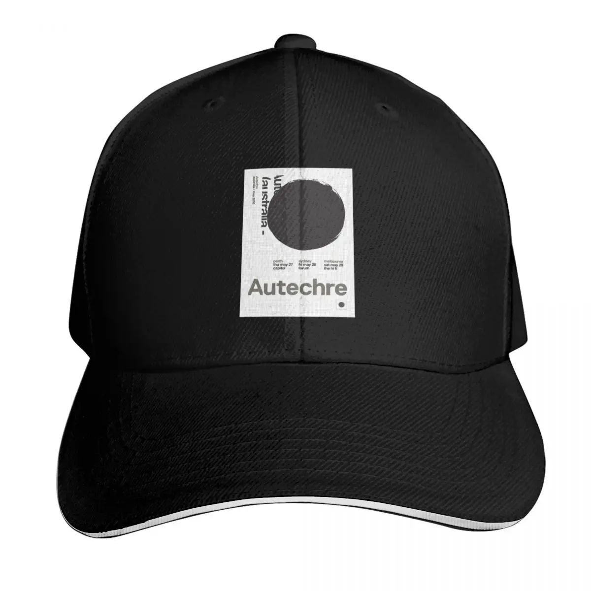 Autechre Graph Paper Baseball Cap Outdoor Golf Running Hiking Summer Beach Travel Streetwear Hip Hop Trendy