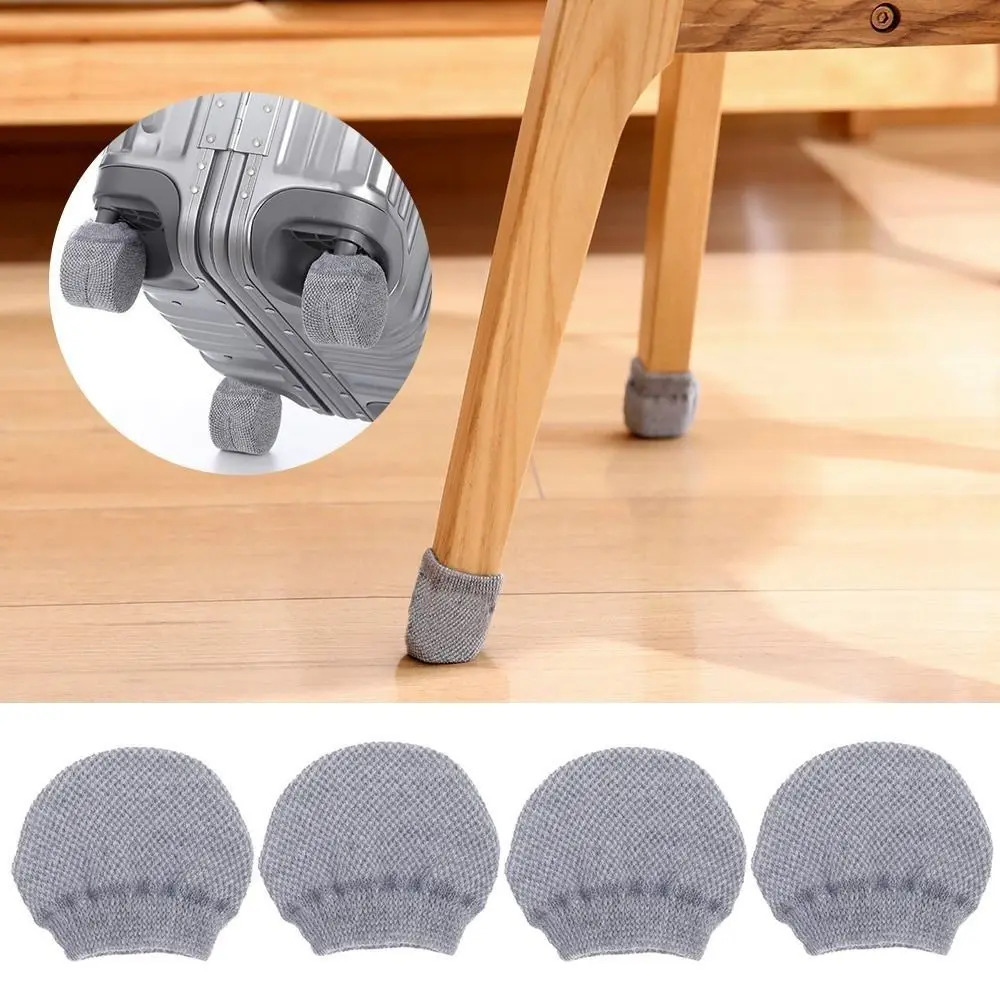 Cloth Luggage Wheels Protector Anti-slip Elastic Wheels Cover Shock Absorption Reduce Noise Table Leg Cover Luggage Accessories