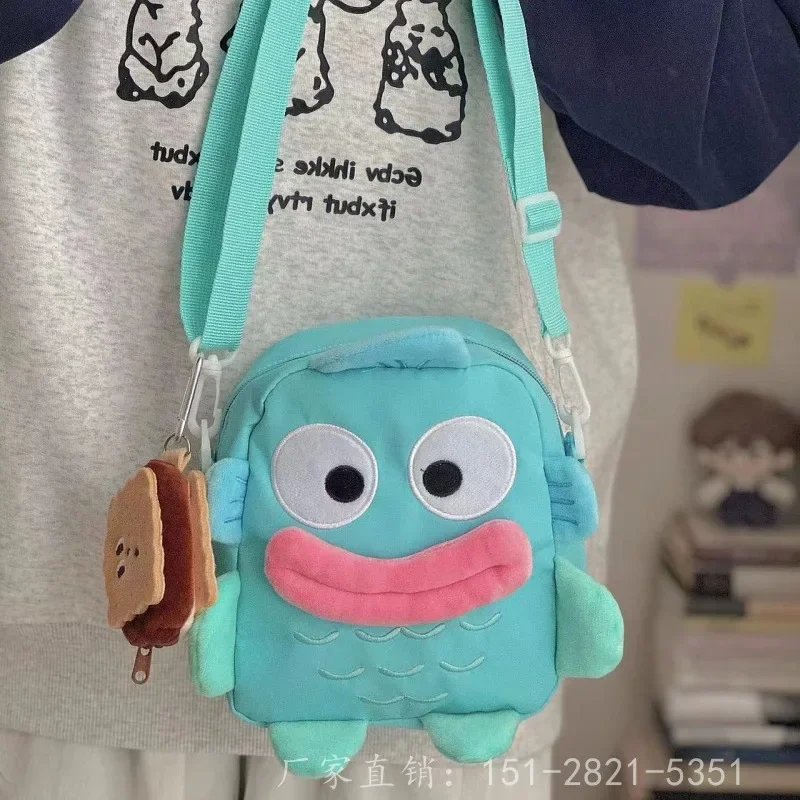 Sweet Hangyodon Kawaii Anime Sanrio borsa a tracolla Cute Cartoon Fashion Lovely Pendant Storage borsa a tracolla regali per ragazze