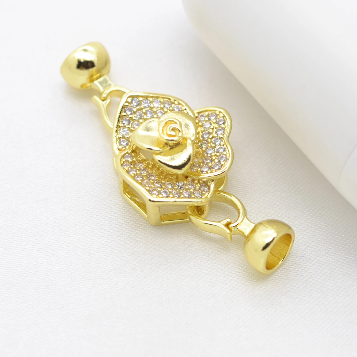 Butterfly Flower Jewelry Accessories Fine Insect Flower Connector Gold Silver Color Buckle Fastener Handmade Bracelet Clasps image 5